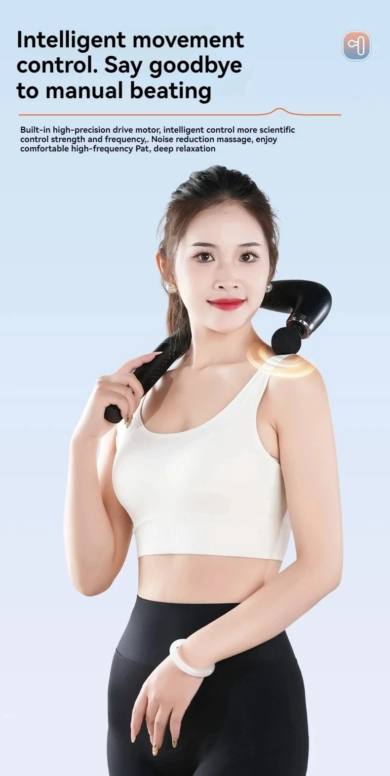 NeckZeno Long-Reach Massage Gun