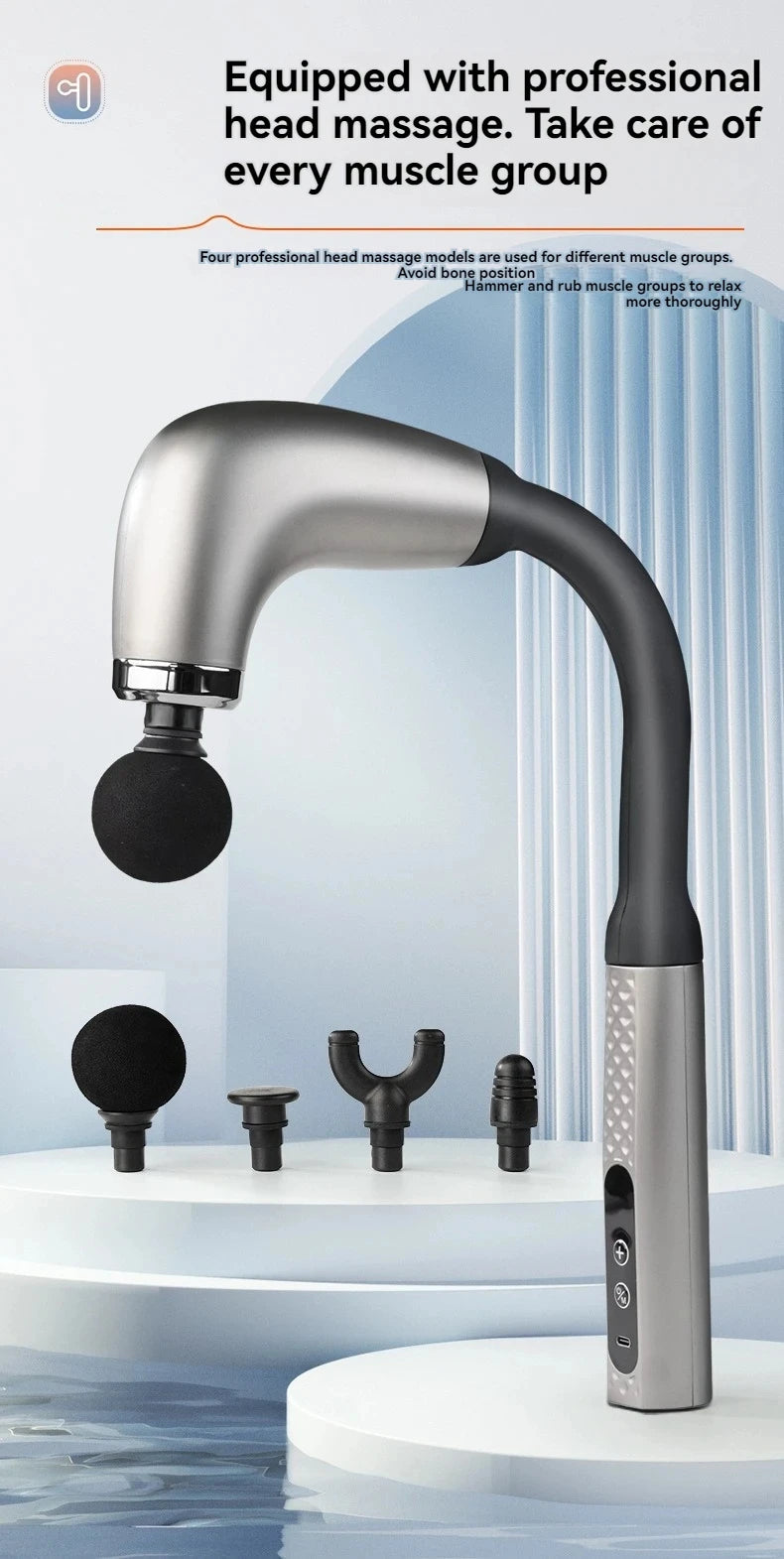 NeckZeno Long-Reach Massage Gun