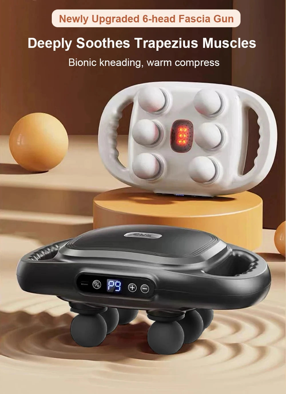 NeckZeno 6-Node Fascia Massager